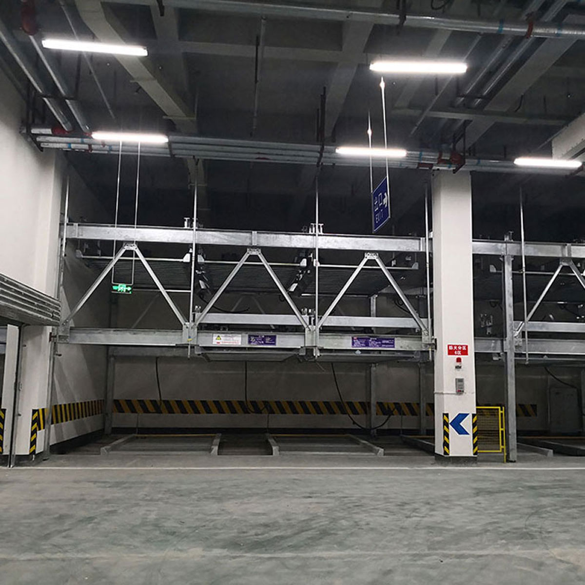PSH3-D1三層帶一層地坑升降橫移式機械立體停車設備